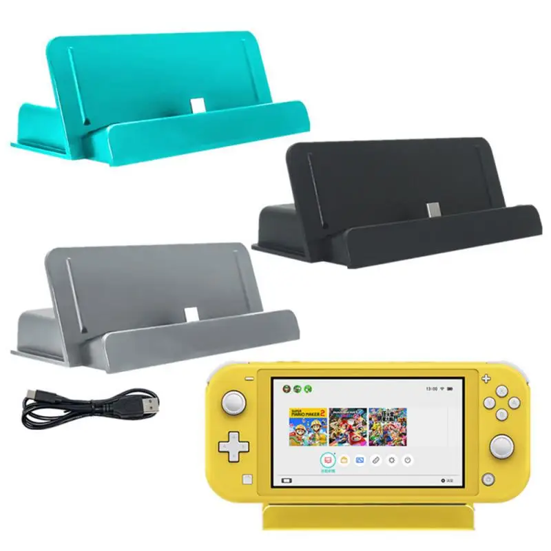 Caricabatterie Con Supporto Di Ricarica Usb Di Tipo C Per Supporto Per Dock Console Nintendo Switch Per Supporto Per Caricabatterie Mini Dock Station 