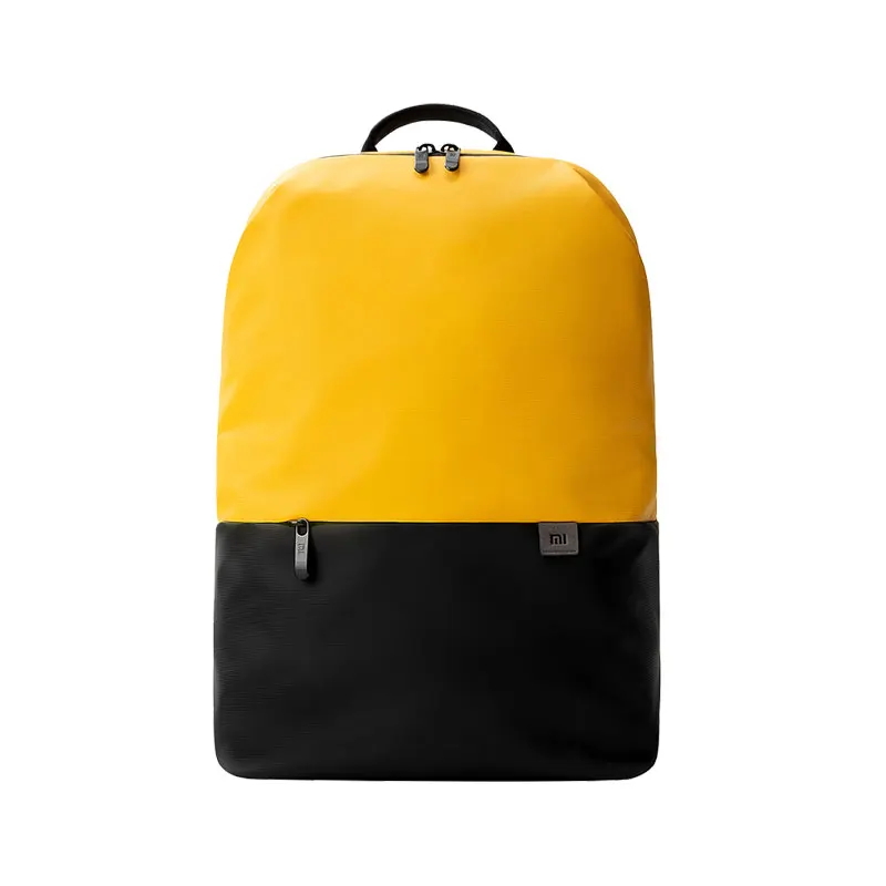 yellow Xiaomi Простой повседневный рюкзак 20л большой емкости 450 г Супер легкий инновационный водонепроницаемый боковые карманы рюкзак для ноутбука - Цвет: yellow