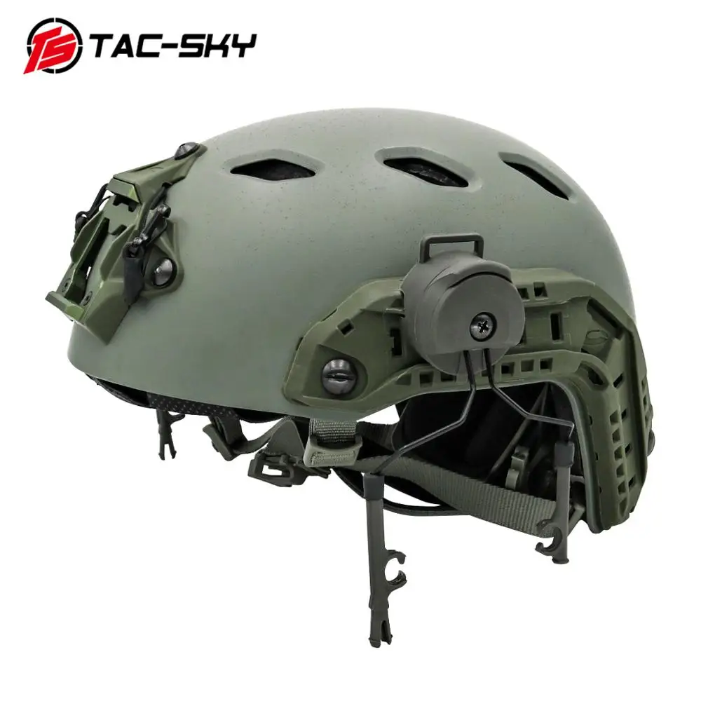 

Tactical Peltor Helmet ARC OPS-CORE Helmet Track Adapter Headphone Bracket Tactical Headphone COMTAC Bracket -Gray