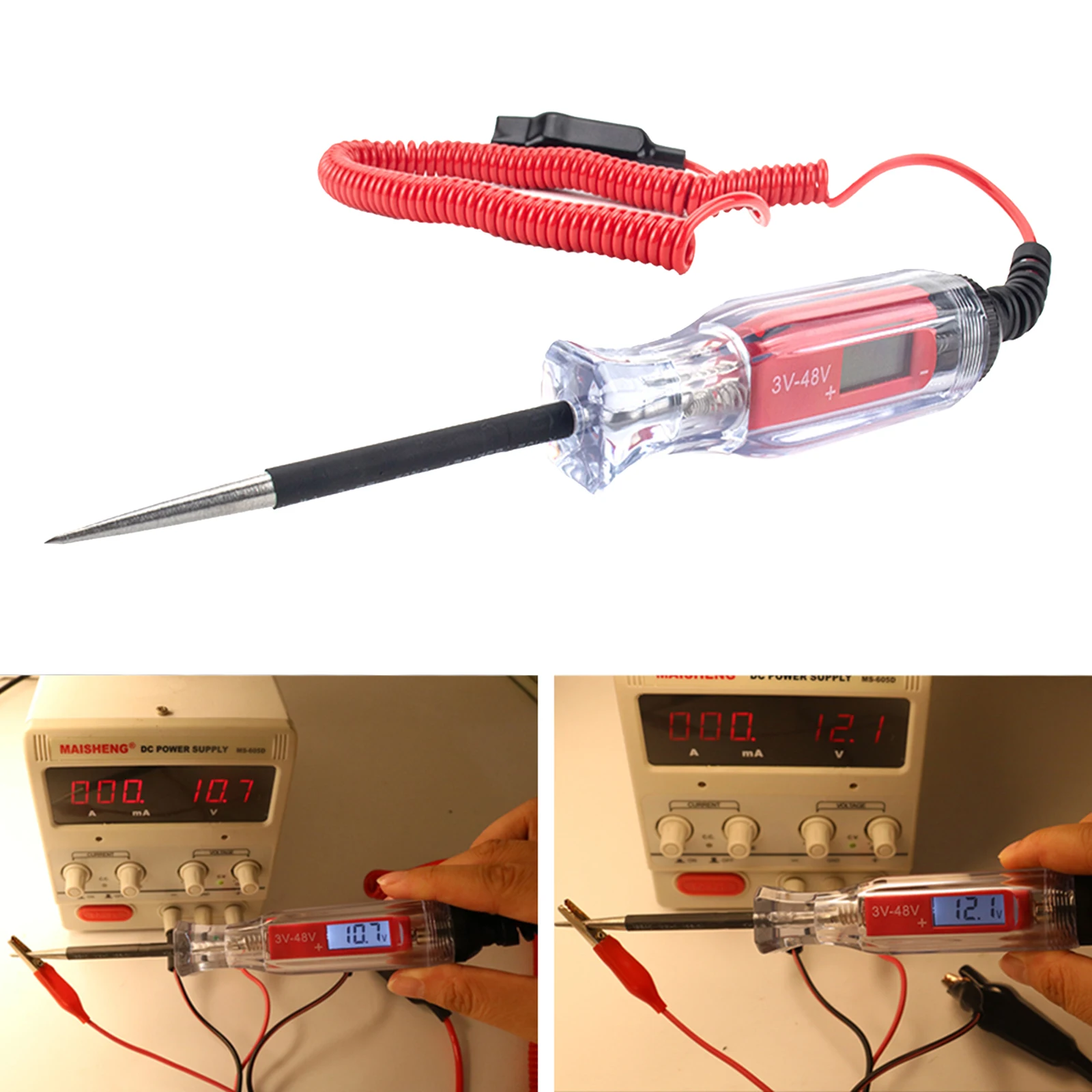 Large Size Heavy Duty 3-48V Auto Circuit Tester Test Car Truck Automotive