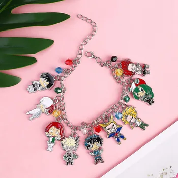 

Hot Alloy Anime My Hero Academia Charm Bracelets Boku No Hero Academia Midoriya Izuku deku Bracelet Bangle Metal Jewelry Gifts
