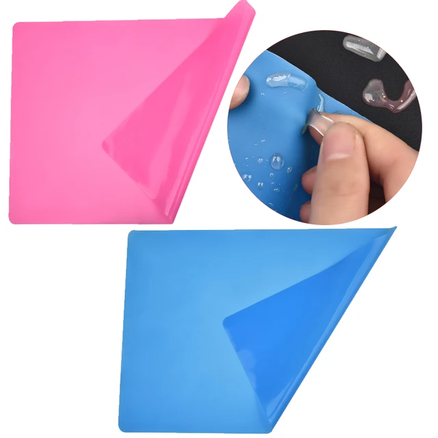 HiGift 4 Pack Silicone Mats for Crafts, Silicone Sheet for Crafts Resin Jewelry Casting Mat Pad, Waterproof Nonstick Heat-Resistant, Blue, Pink, Purpl