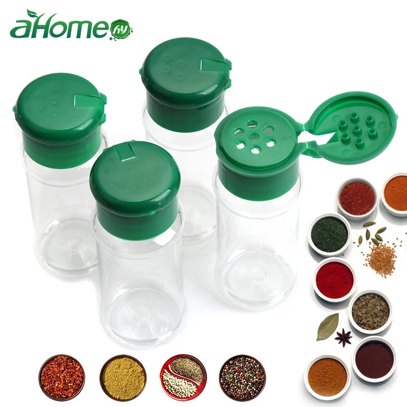 

2 PICS Plastic Spice Pepper Salt Shakers Herb Seasoning Bottle Jar Barbecue BBQ Condiment Container Bottle Kitchen Accessories