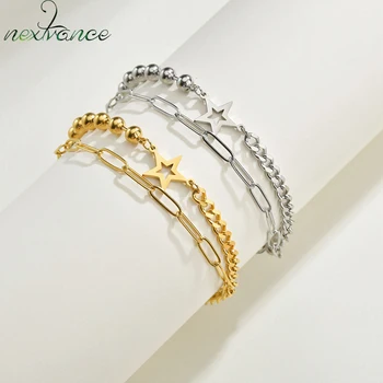 

Nextvance Star Smile Face Bracelet Bangle Adjustable Multi-layer Stainless Steel For Daughter Women Birthday Gift Wholesale