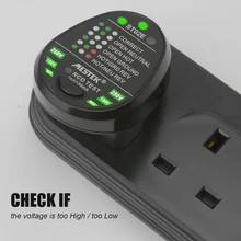 Розетка тестер розетки зарядное устройство Мощность Полярность фазы детектор утечки тестер Великобритании Разъем