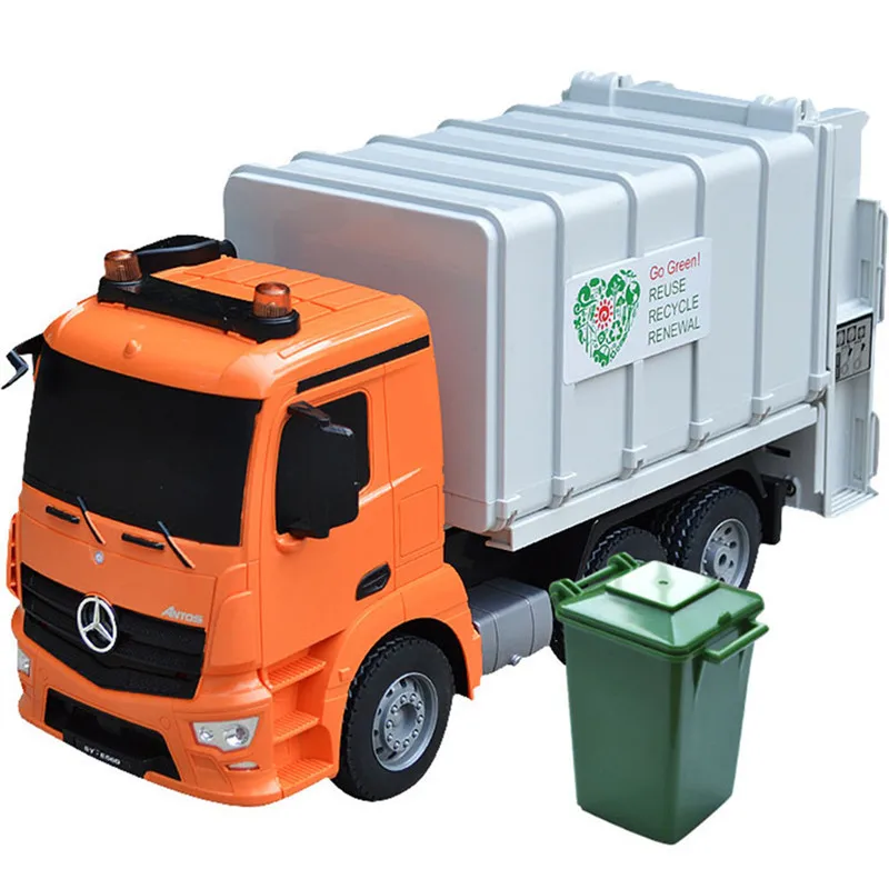 Двойной E E560-003 1/20 2,4G 8CH RC автомобиль EP уборка мусоровоз со светодиодный светильник RC автомобиль RTR модель транспортных средств