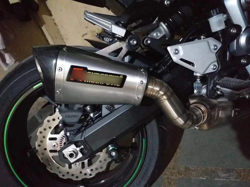 Слипоны для Kawasaki Z900 ниндзя Z900 мотоцикл выхлопной глушитель выхлопной труба среднего звена, Сталь Подседельный штырь из углеродного волокна ATV ремонт