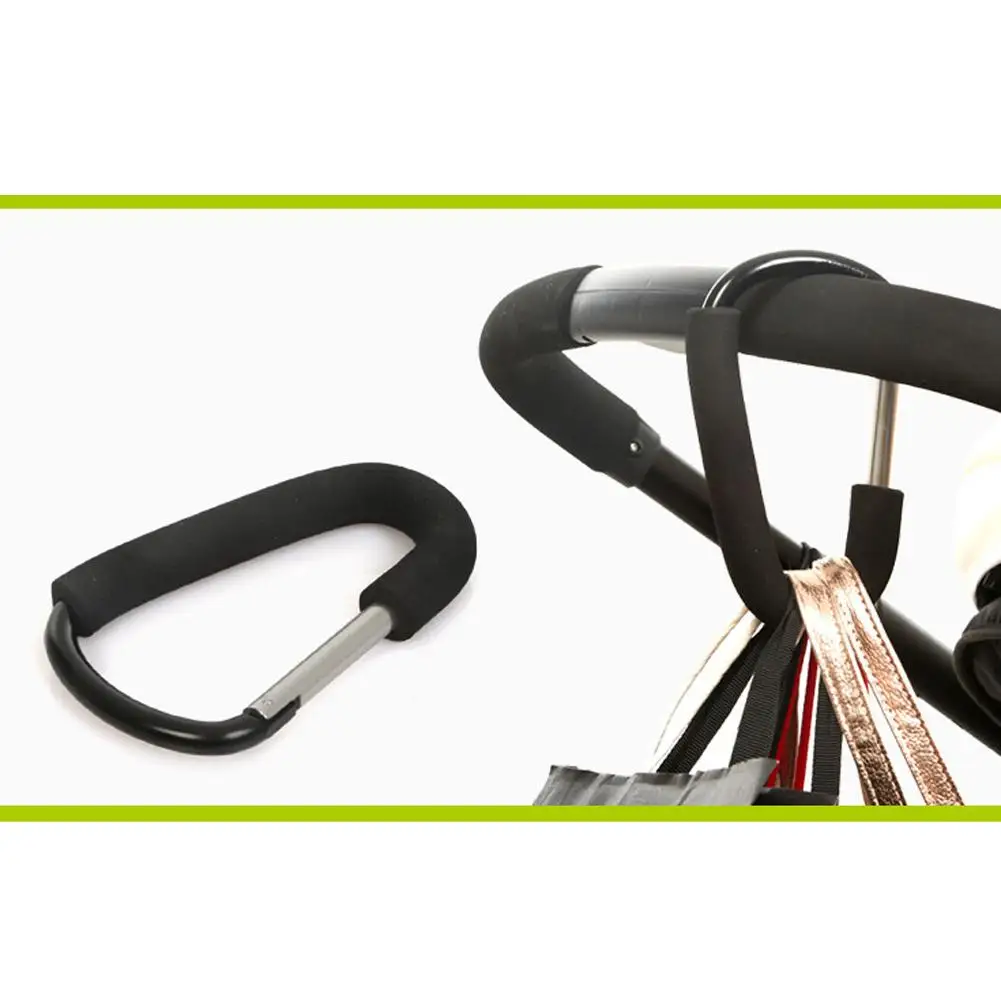 Hooks Carrier Pushchair-Pram-Bag Baby-Stroller-Accessory for Aluminium-Button-Carabiner