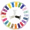 48Pcs Eco-friendly Plastic Baby Pacifier Clips Holder Mix Colors Dummy Soother Bib Suspender Clip Transparent 25MM Free Shipping 1