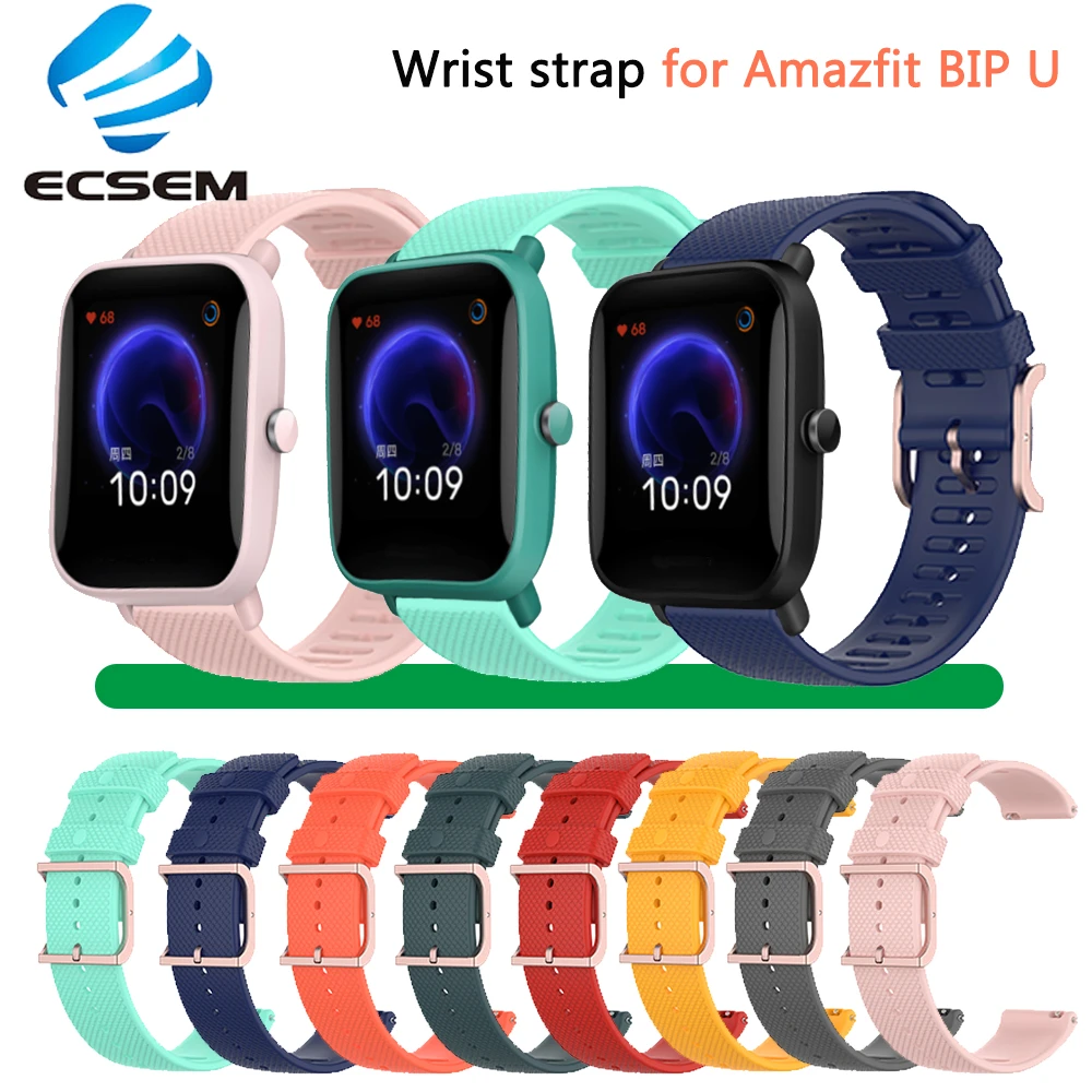 wrist band for Amazfit BIP U/S smart watch accessories replacement strap  for Amazfit GTS/GTS2 silicone soft wrist strap loop - AliExpress Consumer  Electronics