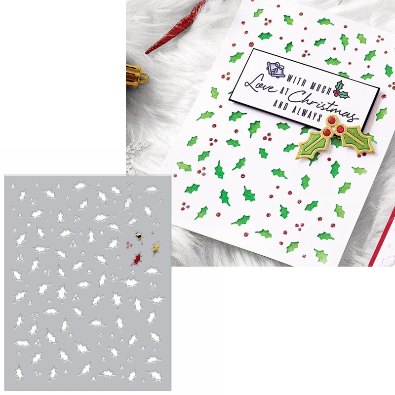 

Hollowed Ilex Pattern Metal Cutting Dies Ilex Leaves Pattern Hollowed Frame Die Cuts For Card Making DIY New 2019 Crafts Cards