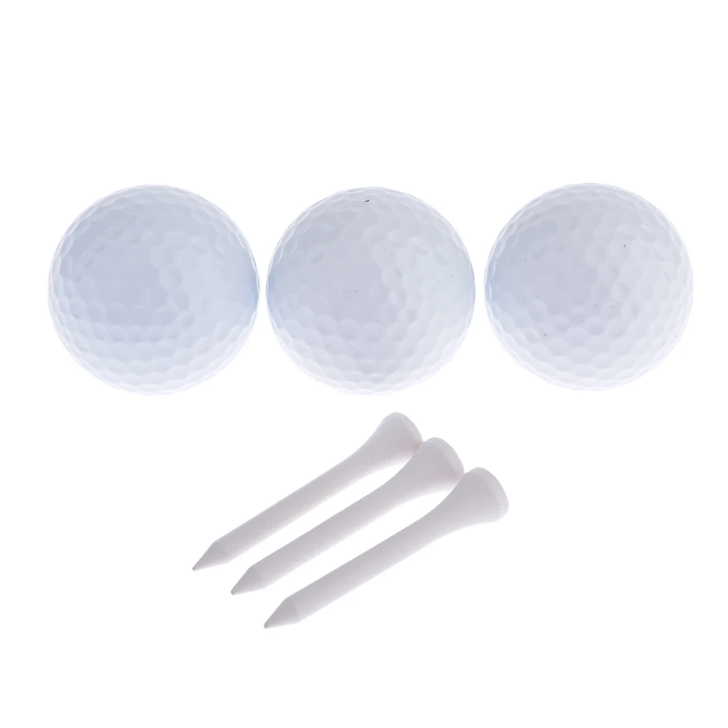 Neoprene Golf Ball Holder With Strong Swivel Snap Clip, Comes with 3 Practice Golf Balls and 3 Golf Tees