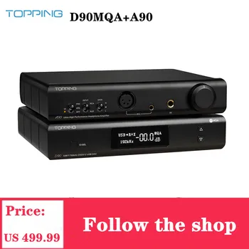 

TOPPING A90 + TOPPING D90 MQA Headphone Auriculares Amplificador De Amp Topping D90 MQA USB DAC