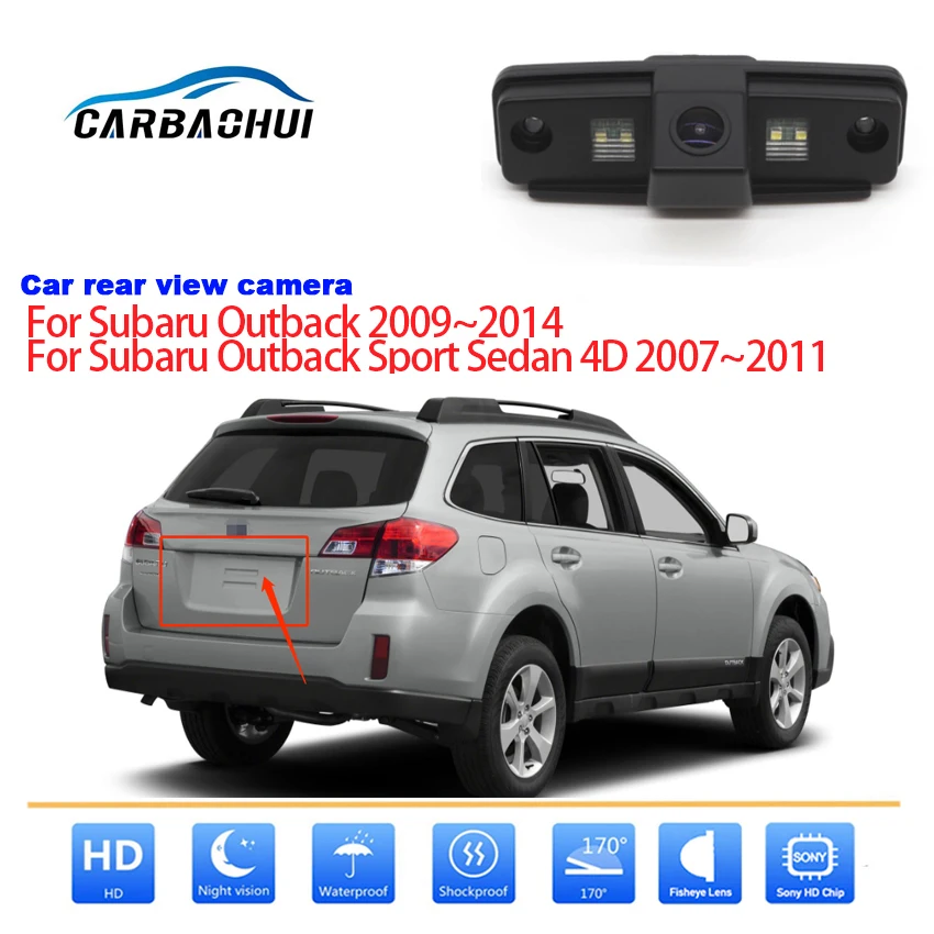 

Car wireless Rear View Camera For Subaru Outback Sport Sedan 4D 2007~2014 CCD full HD Night Vision Reversing Parking Camera