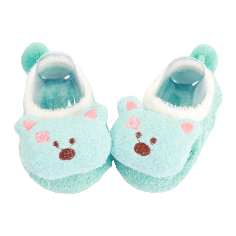 1-5T New Kids Baby Slippers Socks Letter Printed Cotton Winter Girls Boys Socks Infant Stuff Animal Pattern Warm Children Socks