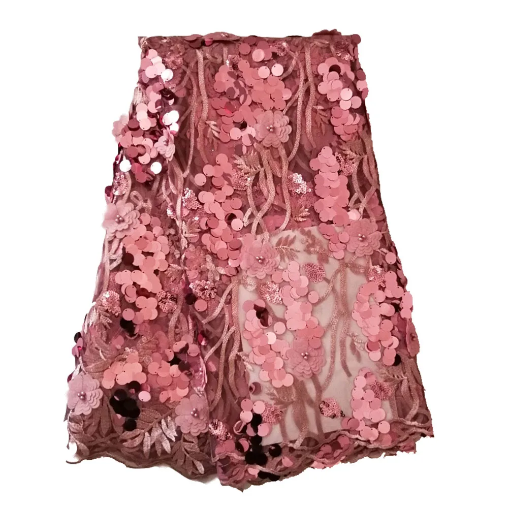 

French Tulle Lace Fabric with Beads Embroidery High Quality Products Nigeria Lace Fabrics African Net Lace Fabric For Women