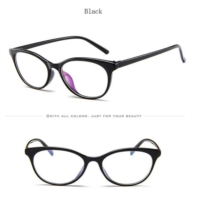 Женские очки кошачий глаз оправа для очков Мужская прозрачная линза оптические простые очки оправа Очки для работы за компьютером близорукие очки унисекс