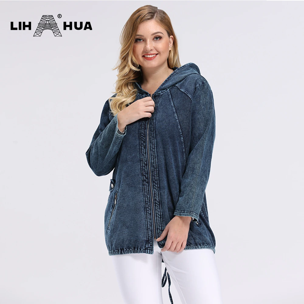 off the shoulder denim jacket plus size