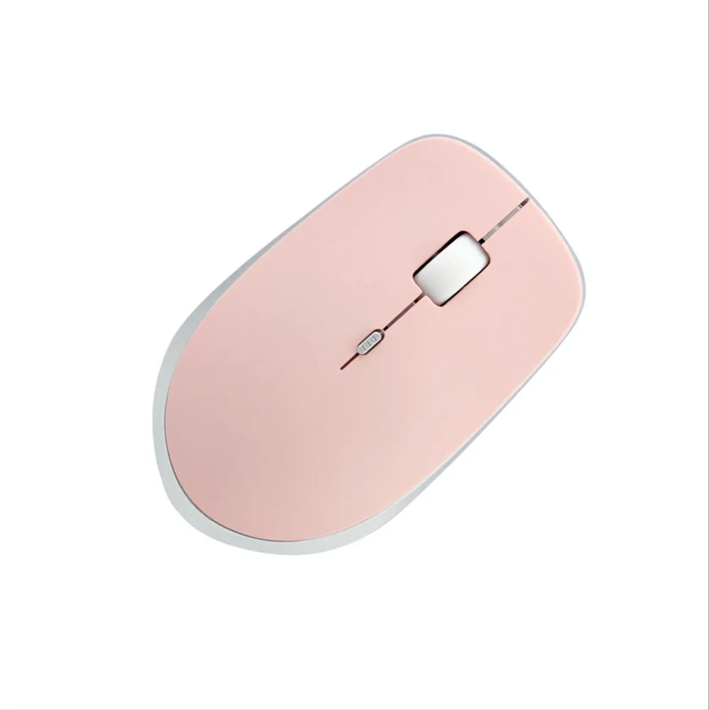 

2.4G Wireless Mouse Ultra Thin Computer 3D Office Mice 800/1200/1600 DPI USB Optical Pink Mause For Gift PC Laptop