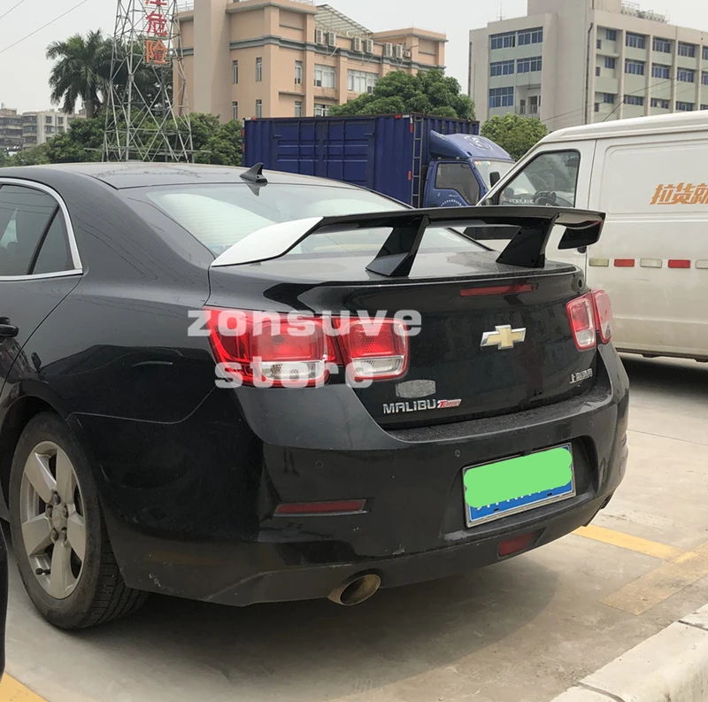 Использовать для Chevrolet Malibu спойлер 2012 13 14 15 16 17 18 лет ABS пластмассовый задний декоративное крыло EX стиль GT Спортивные Аксессуары