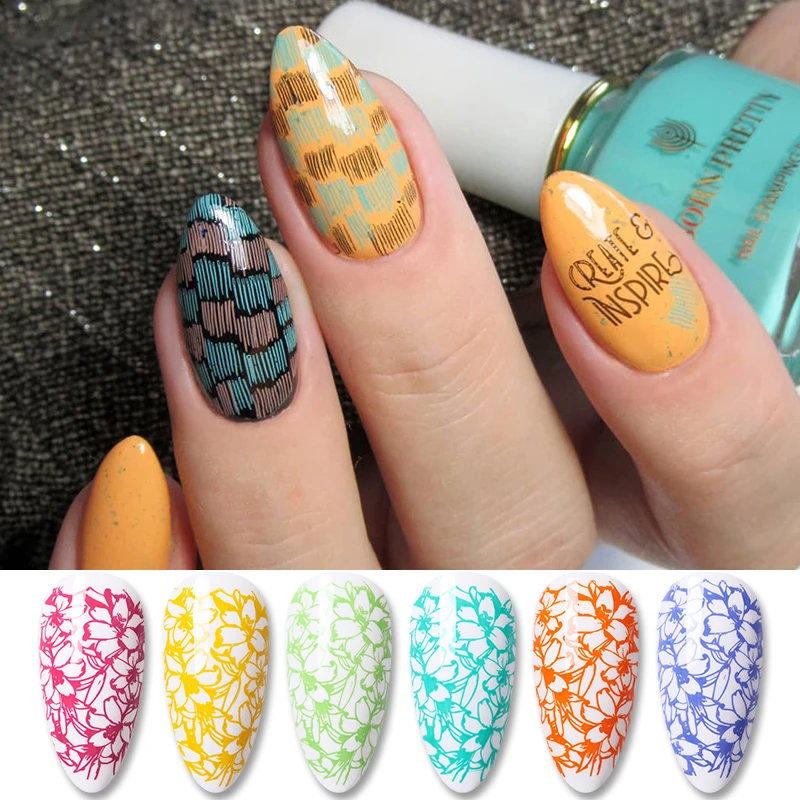 BORN PRETTY стемпинг ногтей покрытие конфеты цвета серии 6 мл светильник фиолетовый
