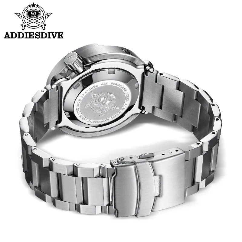 ADDIESDIVE NH35 Automatic Mechanical Watch Tuna 3D Printing Full Luminous Surfing Dial Sapphire Glass Date Diving Men's Watch