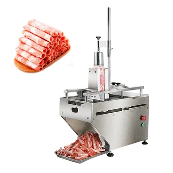 

Stainless steel slicer commercial multi-function frozen meat lamb slice beef roll slicer