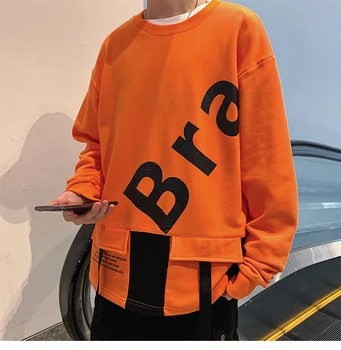 

2020 Autumn & Winter New Arrival Turtleneck Long Sleeve Letter Print Sweatshirt Loose Plus Size Casual Sweatshirt Free Shipping