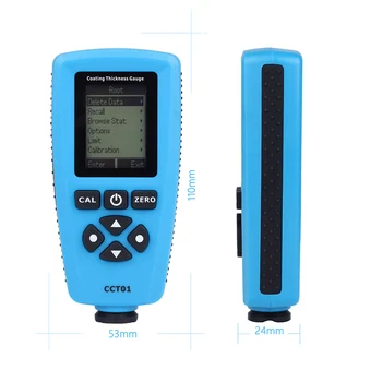 

CCT01 Digital Coating Thickness Gauge F/N Probe 2000um/51.2mils Automotive Paint Testers with USB Interface 118X60X27mm TB Sale