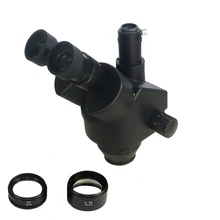 7-45X/7-90X/3,5-90X продолжить увеличение визуальный Тринокулярный Стерео зум микроскоп головка для промышленного смартфона pcb ремонт