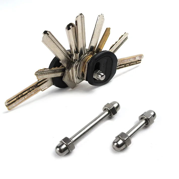 

Convenient Form EDC Outdoor Equipment Multi-functional Straight Pole Key Clip-on Key Storage Tool DIY Keychain