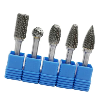 

Supplies Rotary Burrs Tungsten steel 1/4\" round shank Drill bit Carving