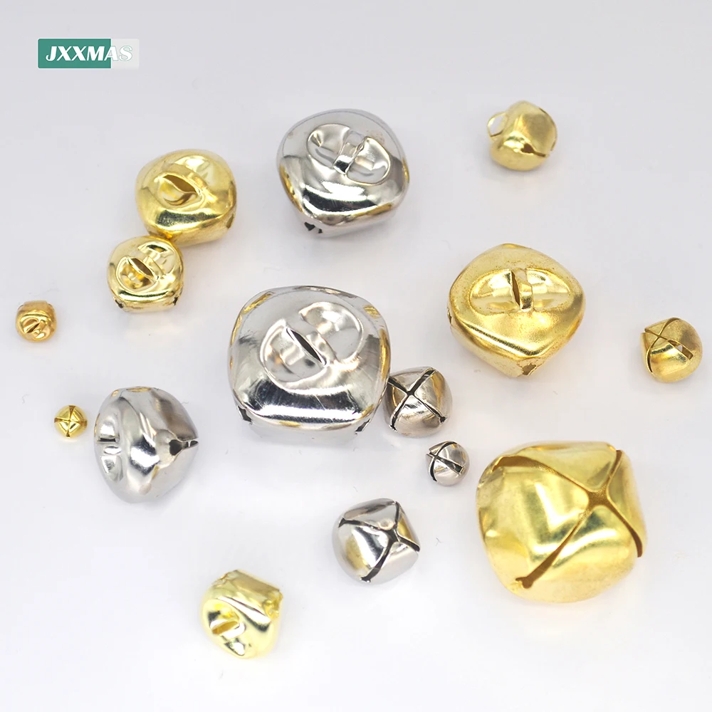 12-200pcs Jingle Bell Scattered Beads Christmas Party Cross Bell Pendant Pet Cat Collar with Ball DIY Crafts Accessories christmas decorations jingle bells christmas bell jingle bells beads