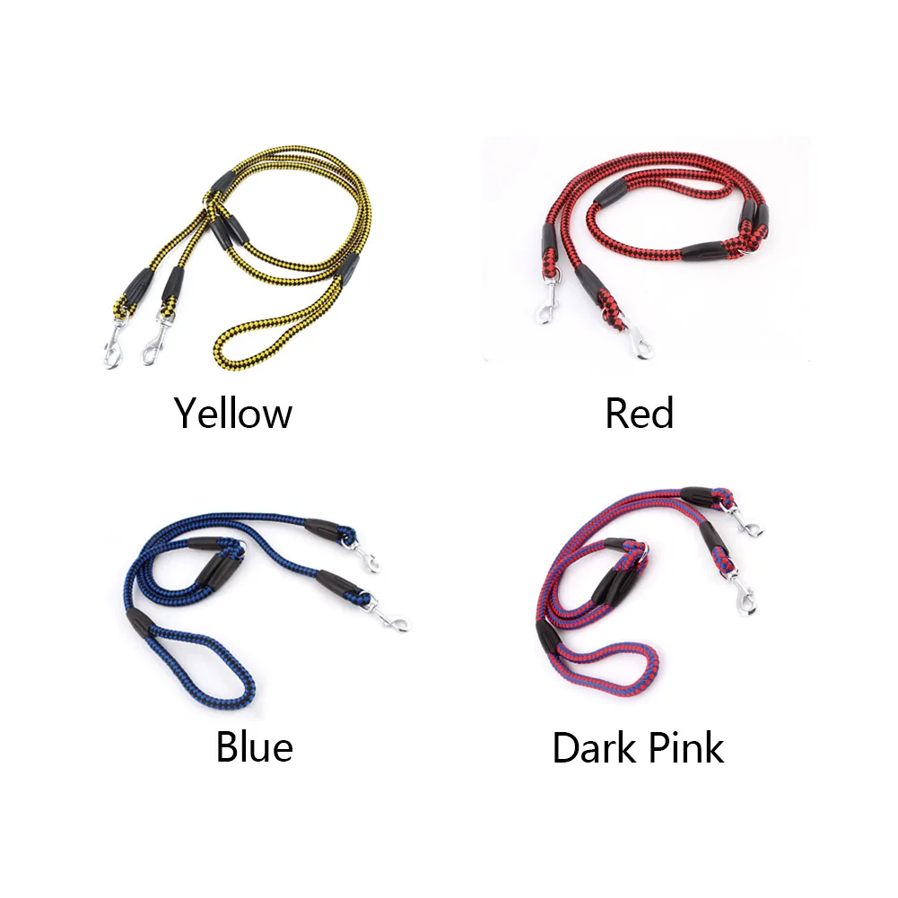 Сильный нейлоновый двойной поводок для собак разветвитель многократная ходьба