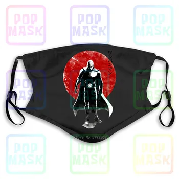 

Dust Mask with Filter Japanese Sun One Punch Man - Loose Fit Manga Fan Washable Reusable Mask