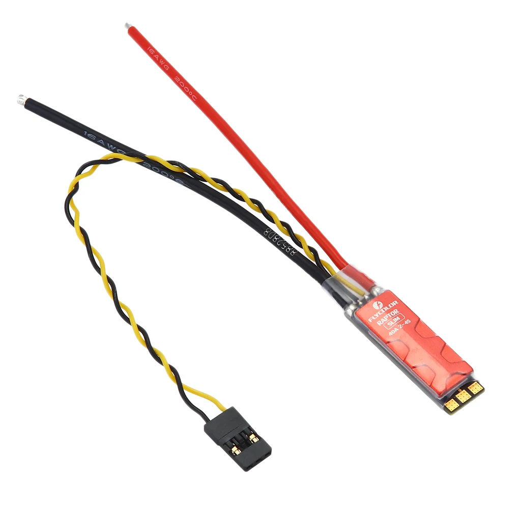 Raptor Slim 40A 2-4S Brushless ESC Dshot BLHeli-S for QAV 170-330 RC FPV Racing Drone Multirotor Raptor Slim 40A 2-4S Brushless ESC Dshot BLHeli-S for QAV 170-330 RC FPV Racing Drone Multirotor