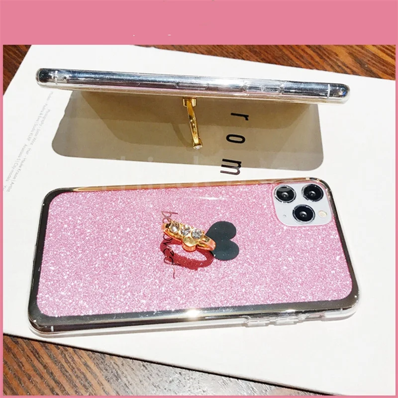 Fashion Glitter Diamond Lanyard Bracket Case For Xiaomi Mi 11 Lite Pro  Ultra Coque Luxury Gold Foil phone holder Cover - AliExpress