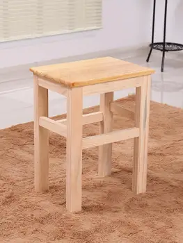 

Small Wooden Stool Home Solid Wood Small Bench Dining Table Stool High Stool Small Stool