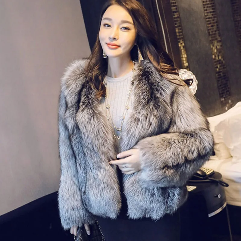 

Women's Fur Coat Luxury Jacket Designer Russian Winter Warm Faux Sheepskin Fluffy Windproof European Shaggy Womens Clothing