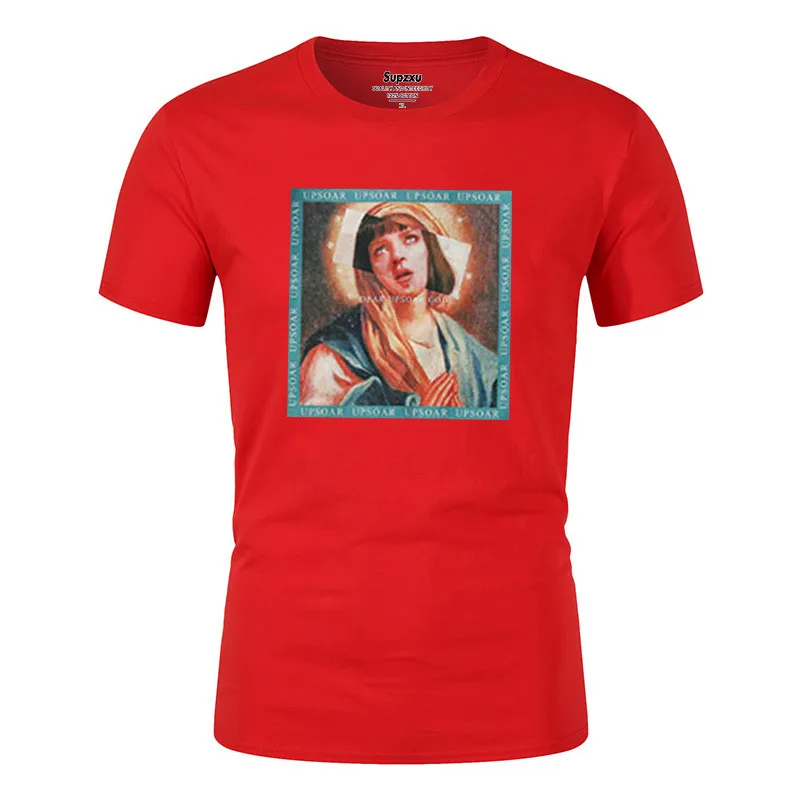 2019 Virgin Mary Men's T-Shirts Summer Hip Hop Tees Printed Short Sleeve Tshirts Boy Casual Loose Tops Tees 2019 Virgin Mary Men's T-Shirts Summer Hip Hop Tees Printed Short Sleeve Tshirts Boy Casual Loose Tops Tees