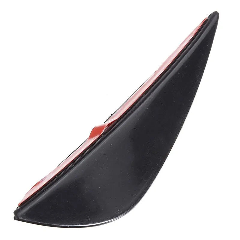 4pcs/Set ABS Black Car Styling Auto Front Bumper Fins Lip Canards Splitter Sticker Trim Kit For Audi For BMW For Nissan