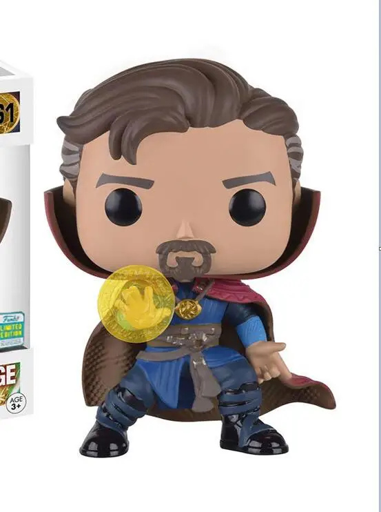 FUNKO POP Marvel Мстители Доктор Стрэндж 161# виниловые фигурки Коллекция Модель игрушки для детей подарок на день рождения - Цвет: no box  161