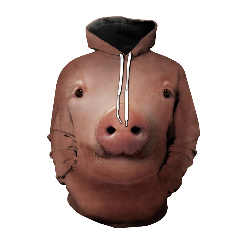 Autumn Winter Animals Duck Hoodie Pig Spider 3D Print Sweatshirts Men Women Hoodies Streetwear Oversized Harajuku Girls Pullover
