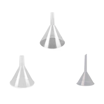 

20PCS Transparent Plastic Funnel Gadgets Perfume Emulsion Packing Auxiliary Tool Laboratory Kitchen Accessories