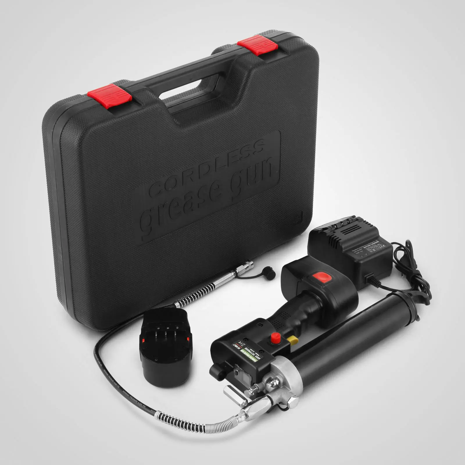 

ML Battery Grease Gun 18V Cartridge Hand Press + 2 Batteries Cartridge Multipurpose Grease