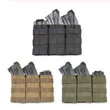 Тактические одиночные/двойные/тройные Molle сумки для журналов военный армейский жилет аксессуары сумка с открытым верхом картриджный мешочек