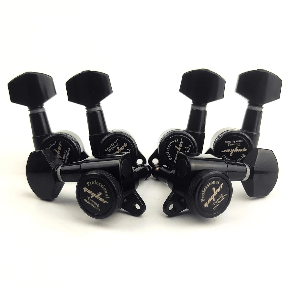 Afinador de Travamento para Guitarra Sintonizador de Cordas Cabeça da Máquina Substituição para st Guyker Lp-antigo Preto sg tl - Image 4