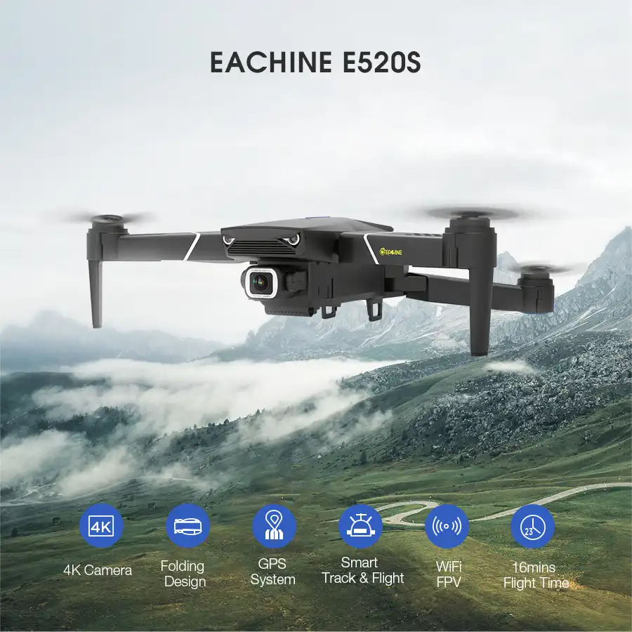 Eachine e511s gps dynamic follow wifi fpv with 1080p camera Eachine E511s Gps Dynamic Follow Wifi Fpv With 1080p Camera 16mins Flight Time Rc Drone Quadcopter Camera Drones Aliexpress