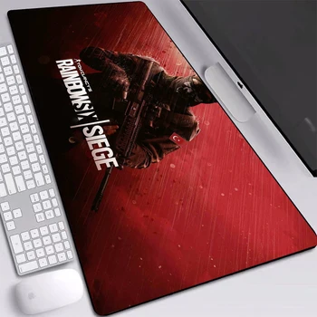 

Gaming Mouse Pads Rainbow Six Siege Picture Long Large Desktop Laptop PC Computer Mice Pad with Locking Edge for Gamer 900x400mm