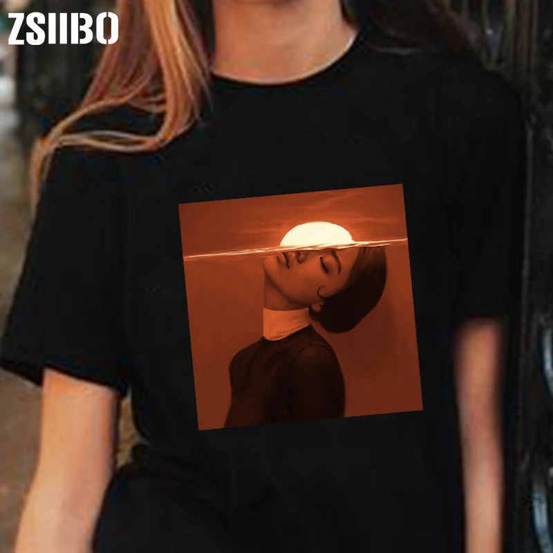 Женские рубашки Топы Одежда с принтом Готическая Футболка женская Прямая поставка винтажная Корейская одежда Harajuku женская футболка camisas